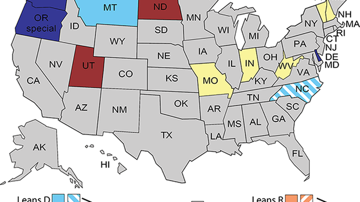 Crystal Ball gubernatorial ratings changes