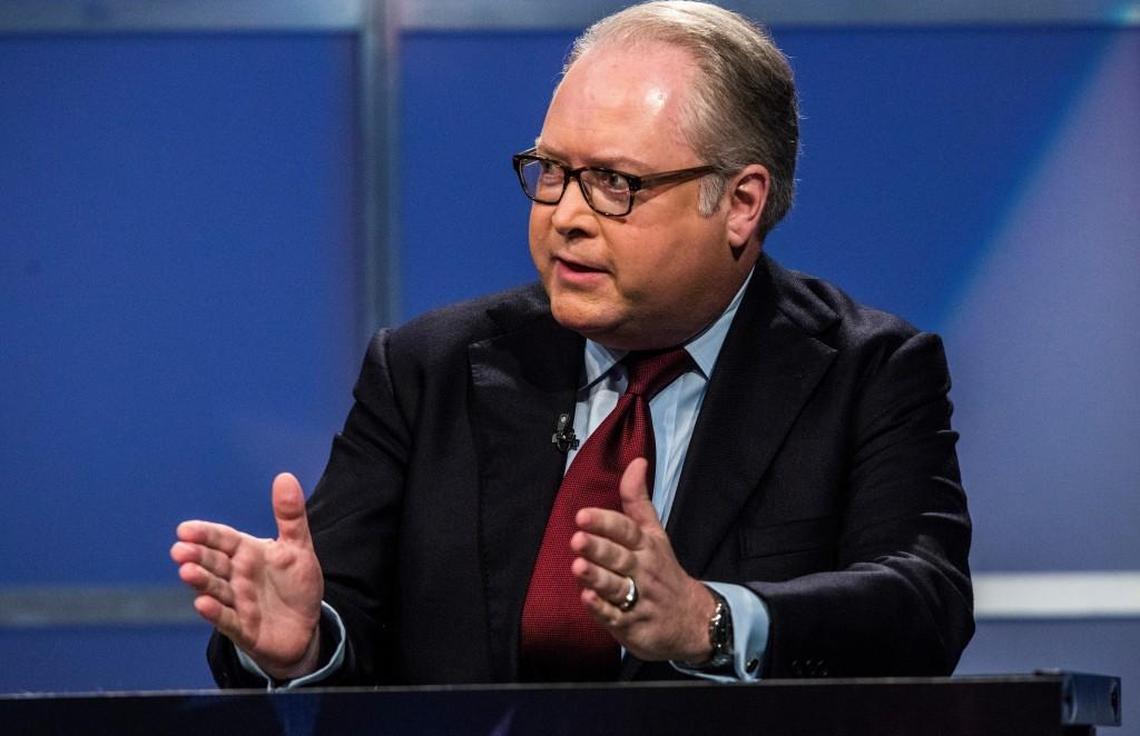 FILE- In this Thursday, May 19, 2016, file photo, Rep. George Holding speaks during the 2nd Congressional District Republican primary debate in Raleigh, N.C.