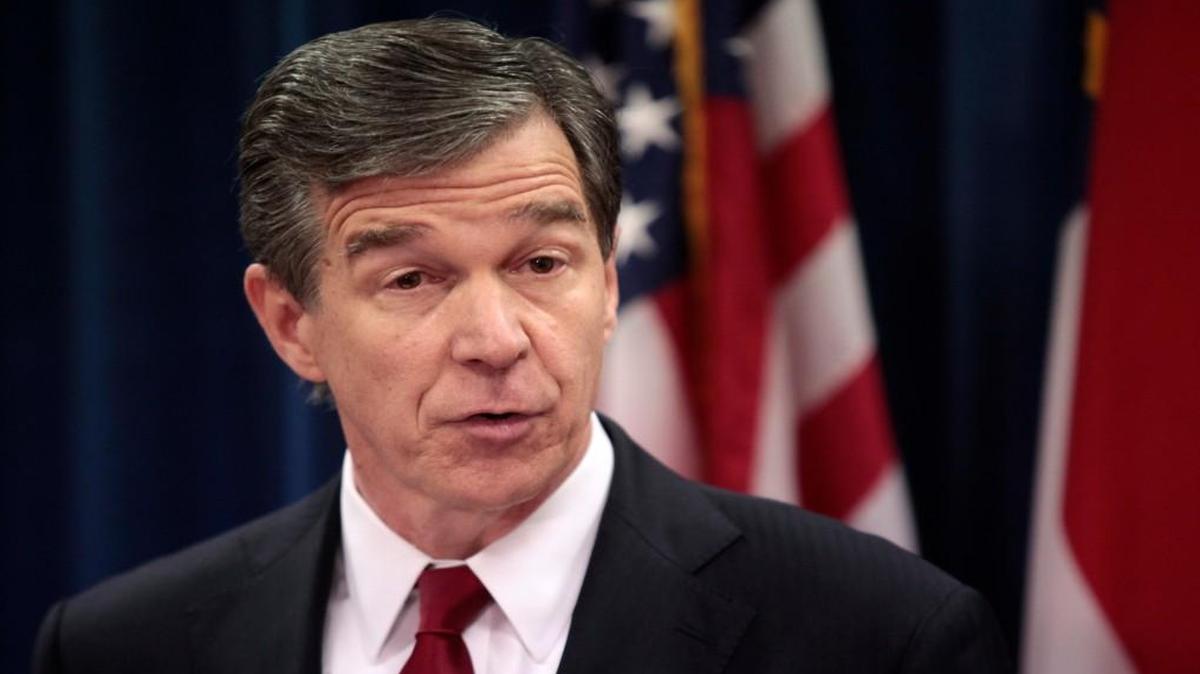 NC Attorney General Roy Cooper spoke out strongly against HB2 Tuesday morning, March 29, 2106 at a press conference in his state offices in Raleigh, NC.