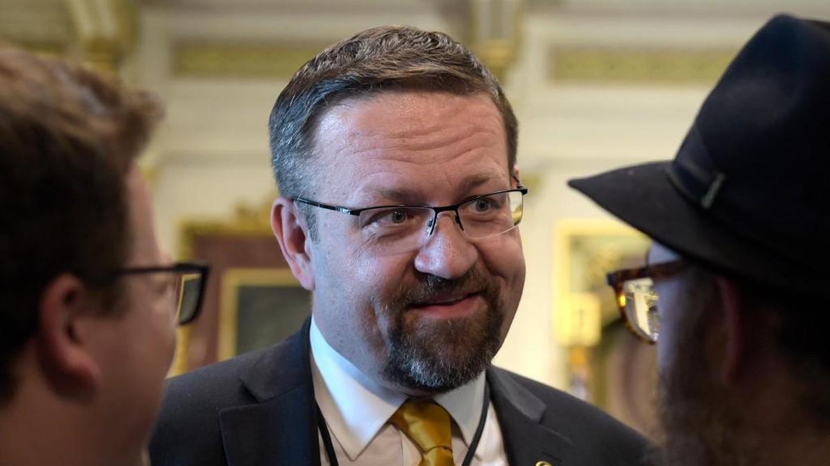 Sebastian Gorka, former deputy assistant to President Donald Trump, pictured in the White House on May 2. Gorka spoke to students at UNC-Chapel Hill on Monday, Nov. 13, 2017.
