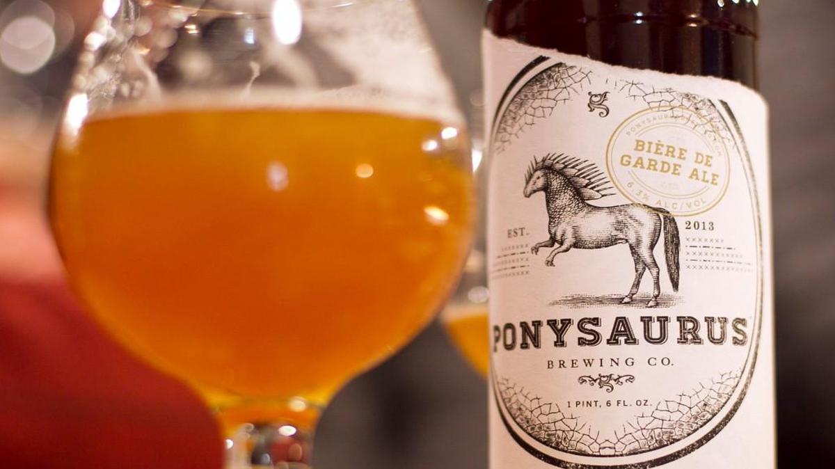 A bottle of Biere De Garde Ale from Ponysaurus Brewing Company during a tasting in 2014 at Tatsy Beverage Company in Raleigh, N.C. The Durham brewery is planning a special beer to fight House Bill 2.