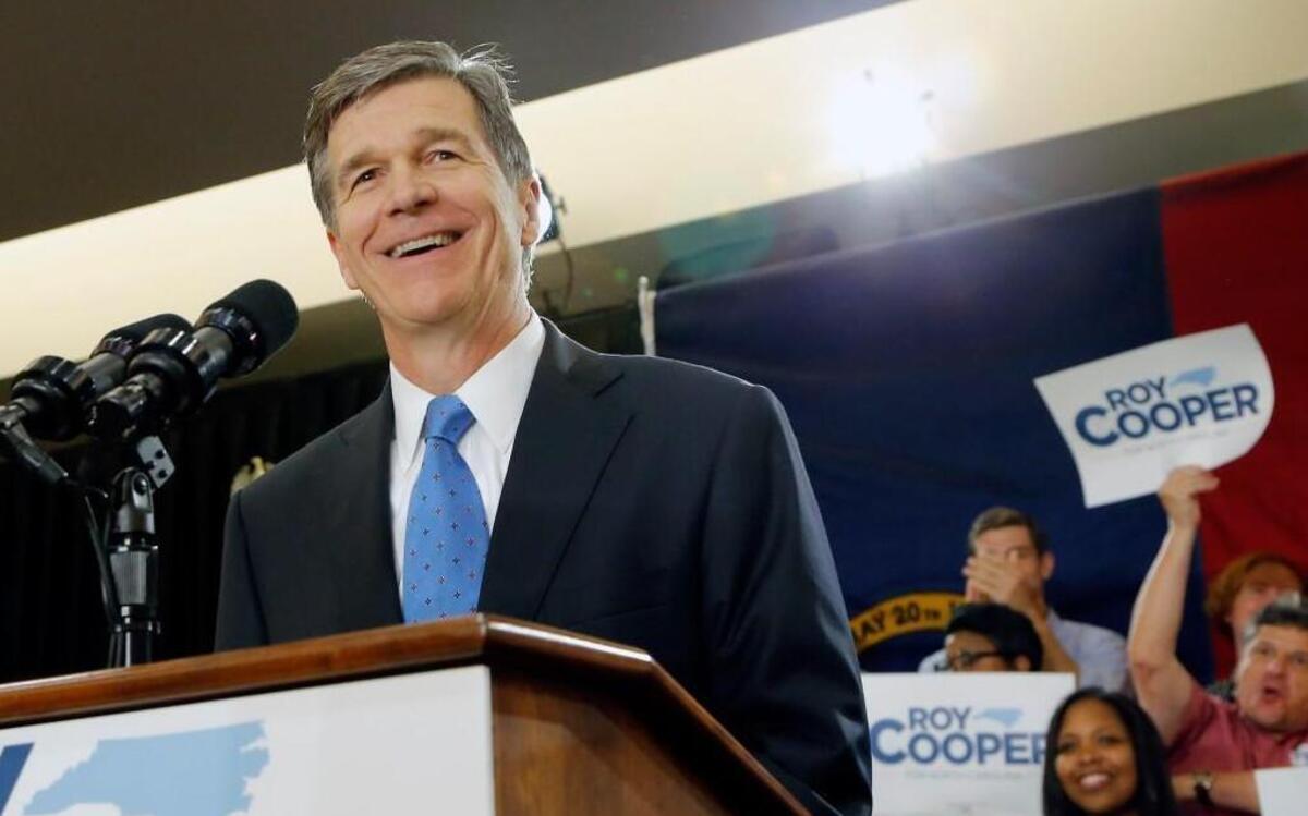 Roy Cooper announces he is running for governor at an event at Nash Community College in Rocky Mount on Oct. 12, 2015. In his capacity as attorney general, Cooper has called on Gov. Pat McCrory and the legislature to use a national terrorist watch list to keep guns out of terrorists’ hands in North Carolina.