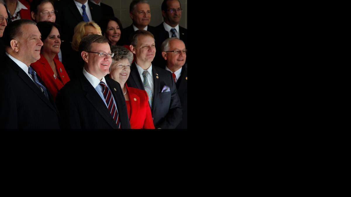 
House Speaker Tim Moore, with colleagues as the session began, tells Dome: “We have to make tough choices.”
