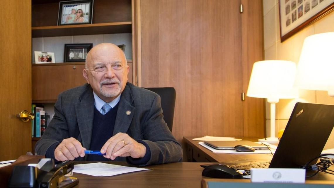 Rep. Joe John, a Wake County Democrat, sits in his office at the N.C. General Assembly on March 15, 2017. The first-term legislator defeated a well-known incumbent to win the House District 40 seat by a margin of only 384 votes in November.