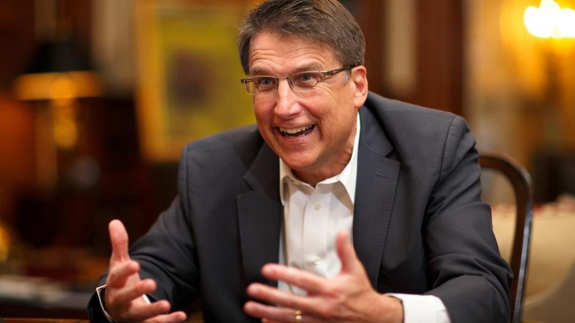 Gov. Pat McCrory during an interview at the executive mansion in March.