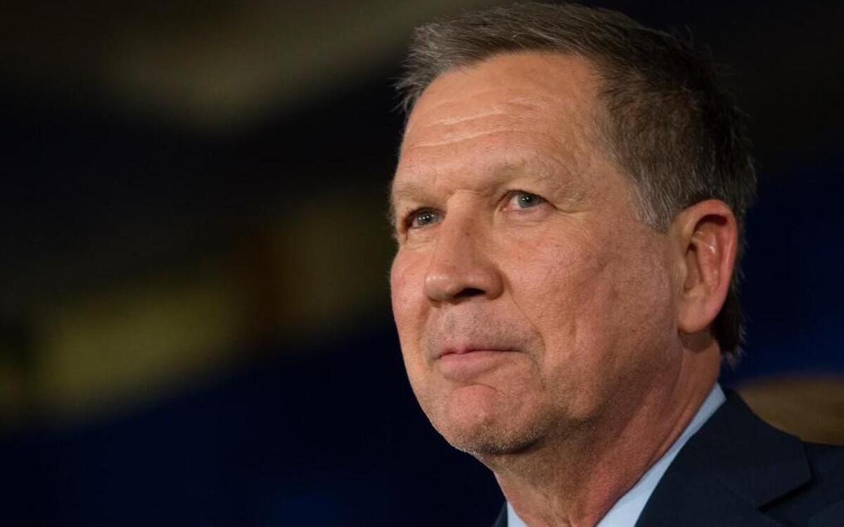 Republican presidential candidate, Ohio Gov. John Kasich speaks during a watch party at the Renaissance Columbus Downtown Hotel, Tuesday, March 8, 2016, in Columbus, Ohio.