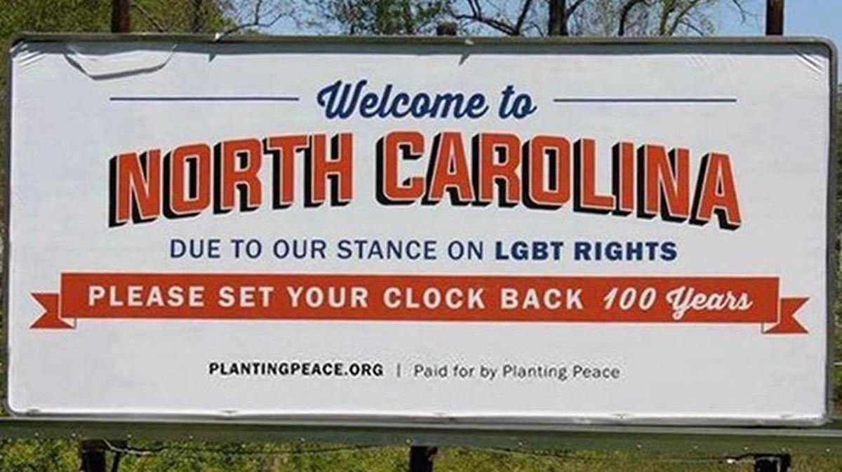 This billboard appeared in recent days on N.C. 108 in Polk County, near the South Carolina border.