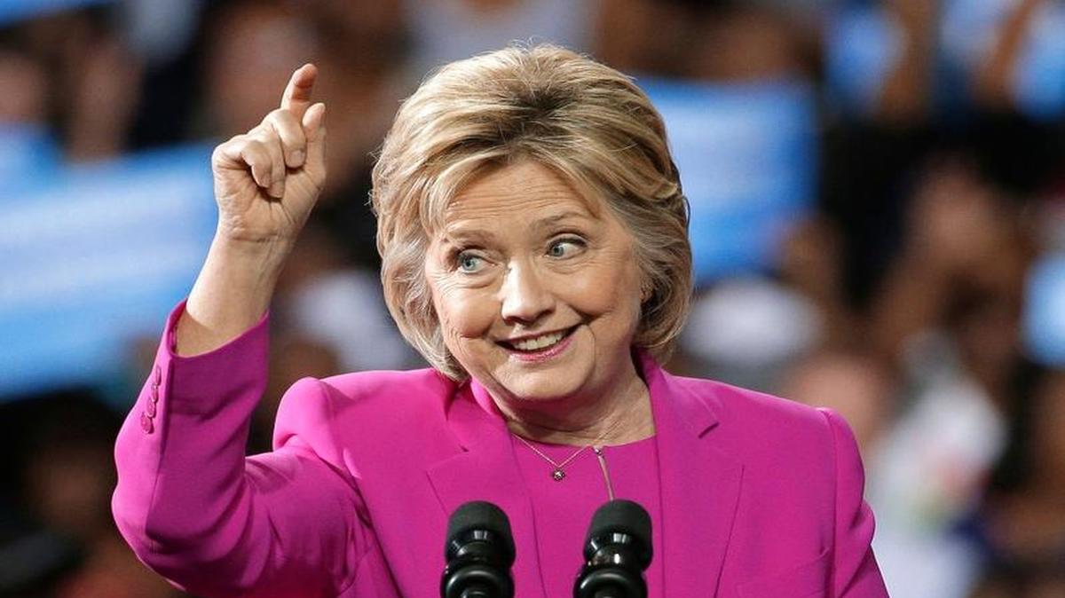 Democratic presidential candidate Hillary Clinton speaks at a campaign rally in Charlotte on July 5.