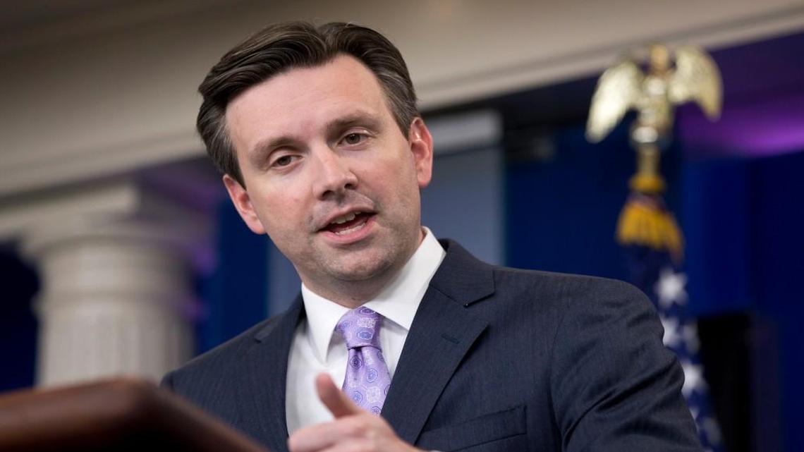 White House press secretary Josh Earnest speaks during the daily news briefing at the White House in Washington, Monday, March 28, 2016.