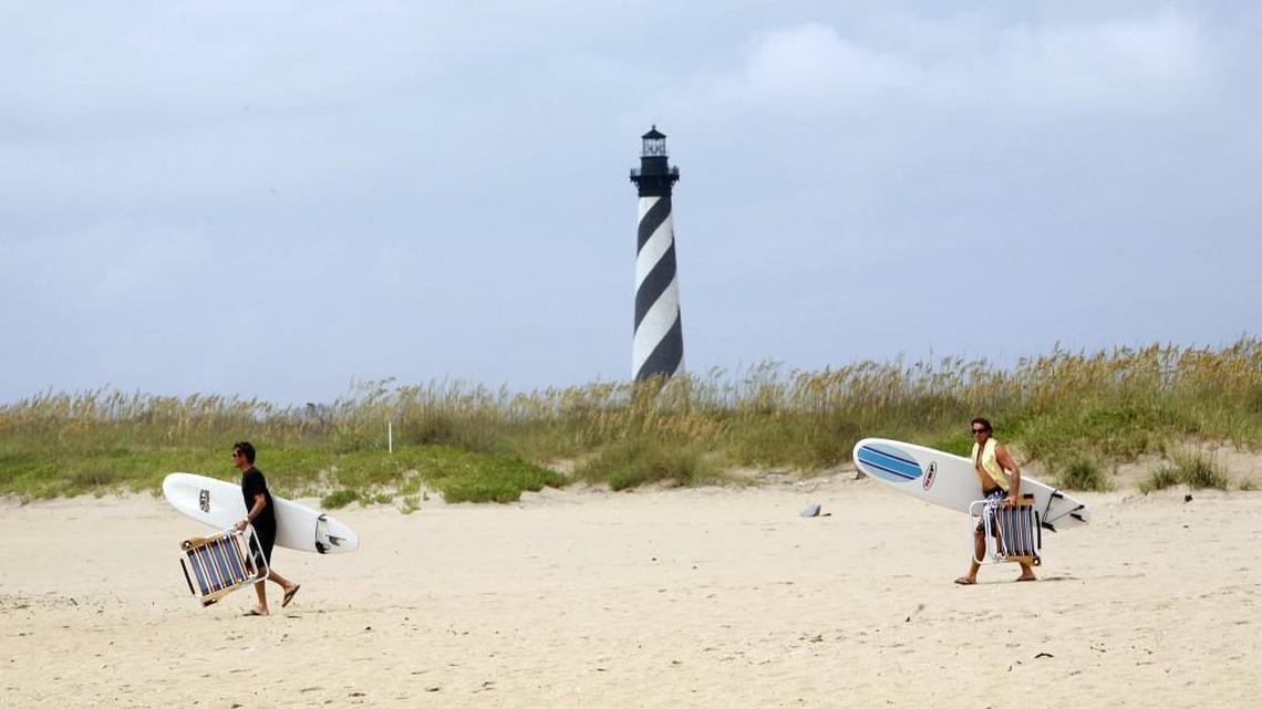 The Cape Hatteras Lighthouse.