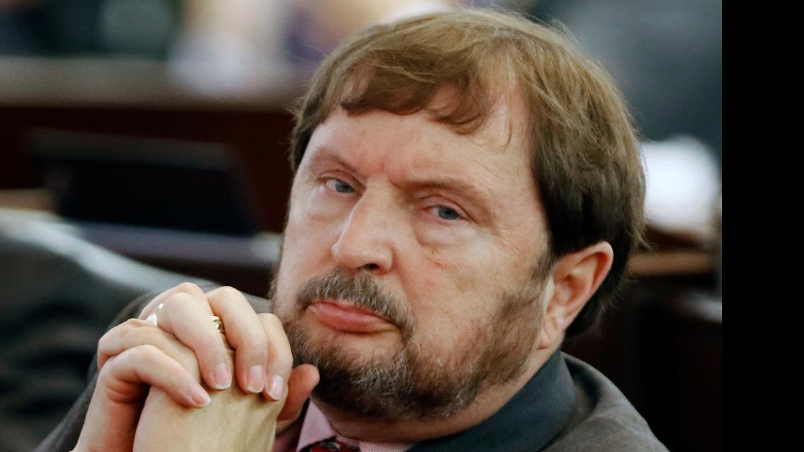 
State Senator Fletcher Hartsell, R-Cabarrus listens to the lengthy debate on HB 97, the 2015 Appropriations Act in the Senate Wednesday afternoon, June 17, 2015. While Hartsell was in the Senate taking part in the discussion, the state Board of Elections was conducting a hearing in Raleigh to decide whether prosecutors should probe Hartsell's campaign spending. Hartsell was represented by his attorney, Roger Knight of Raleigh. 
