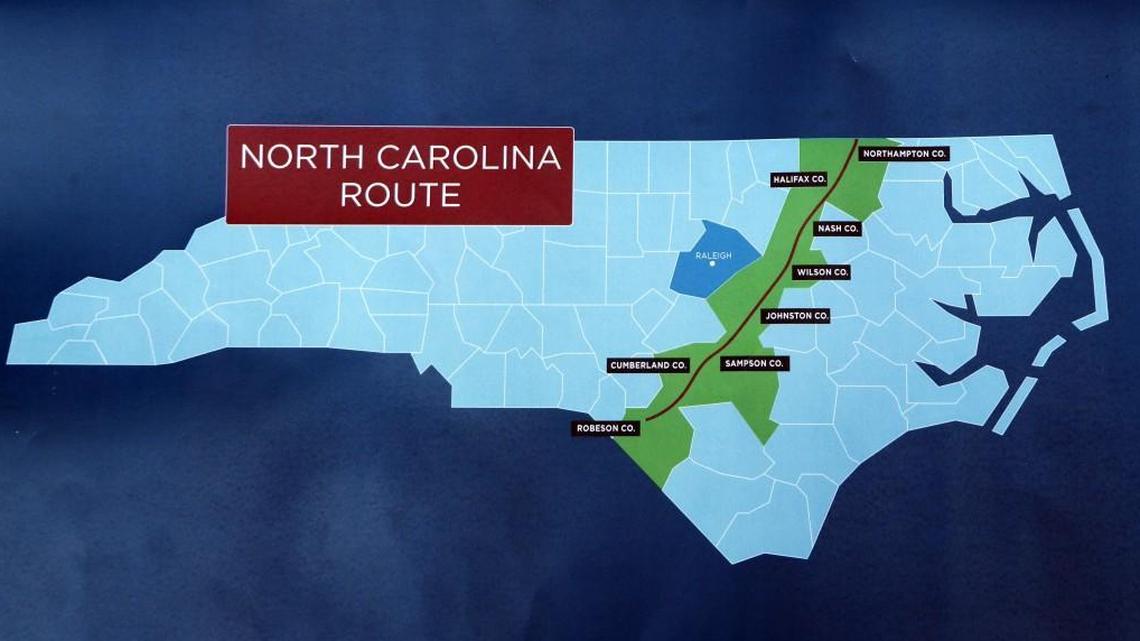 The Atlantic Coast Pipeline will carry natural gas through eight N.C. counties when it is completed in 2020.