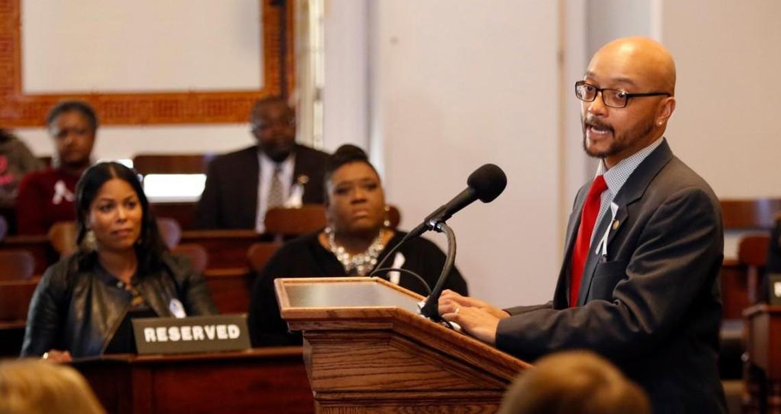 N.C. Museum of History curator Earl Ijames, right, in 2015.