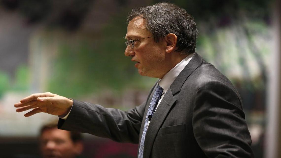 Thomas Farr, one of President Donald Trump’s judicial nominees, faces questions from U.S. Sen. Cory Booker and others about his work on the Jesse Helms campaign in the 1990s.