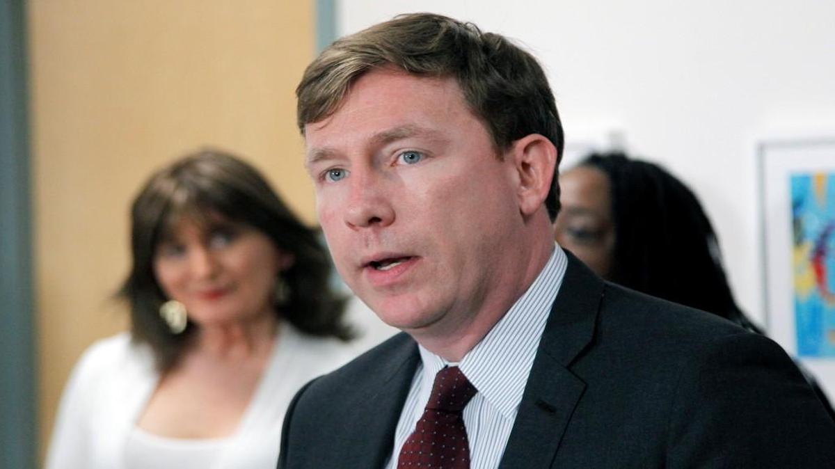 Chris Brook with the ACLU speaks at a press conference to announce filing a federal lawsuit challenging North Carolina's House Bill 2 law at the LGBT Center of Raleigh on March 28, 2016. The Trump administration’s plans to step away from the U.S. justice department lawsuit challenging HB2 won’t stop the ACLU and others from pursuing their discrimination claims over North Carolina’s so-called “bathroom bill” through a different lawsuit.