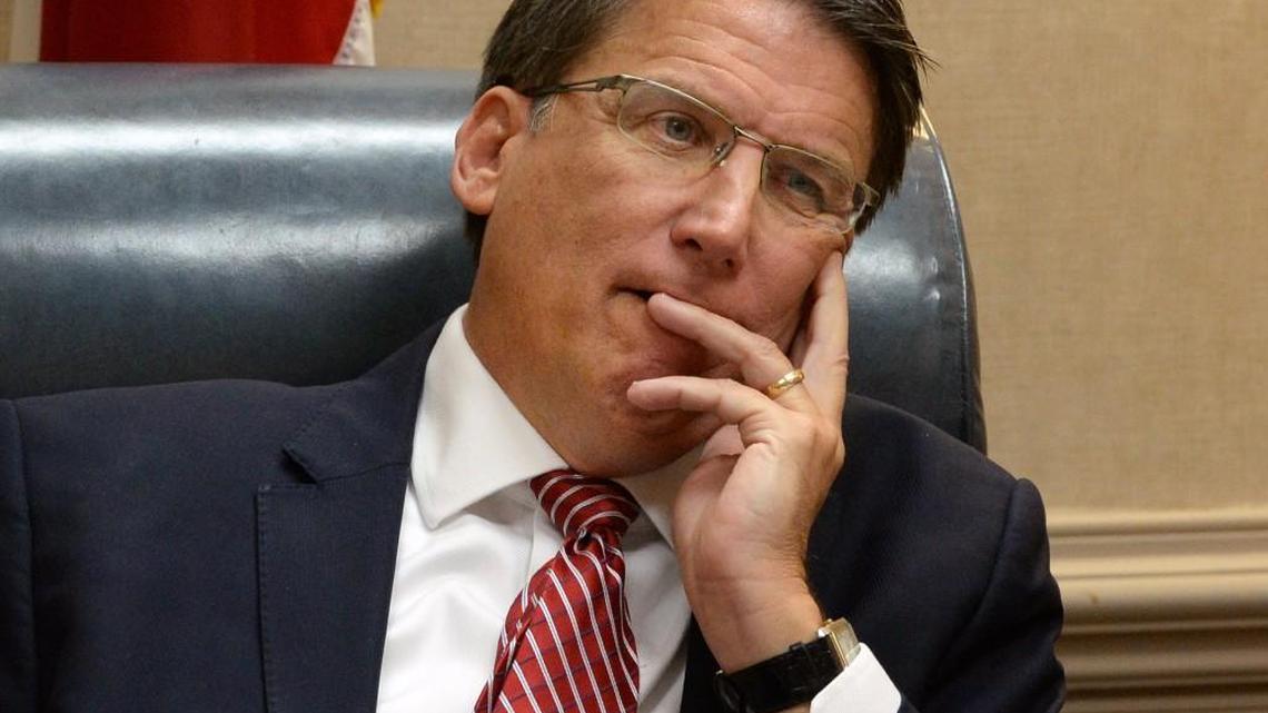 Pat McCrory listens to discussion during a Council of State meeting in Raleigh on Tuesday, Dec. 6, 2016.