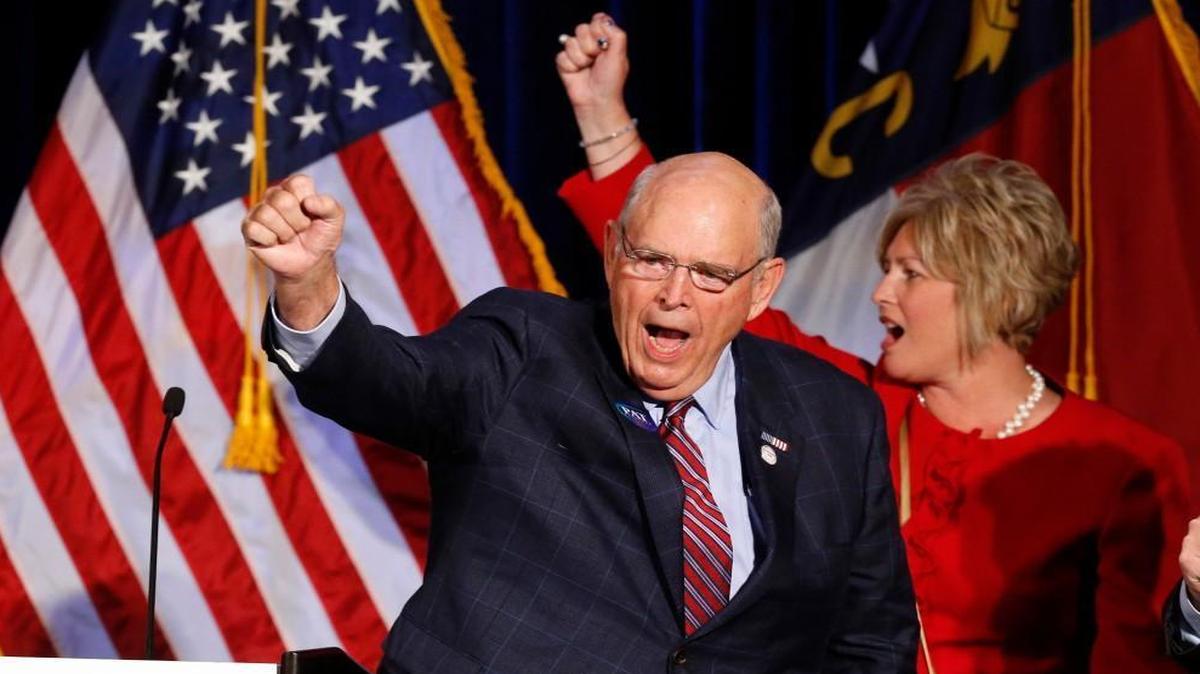 N.C. Republican Chairman Robin Hayes, left, and Vice-Chair Michele Nix were re-elected by party leaders from across the state.