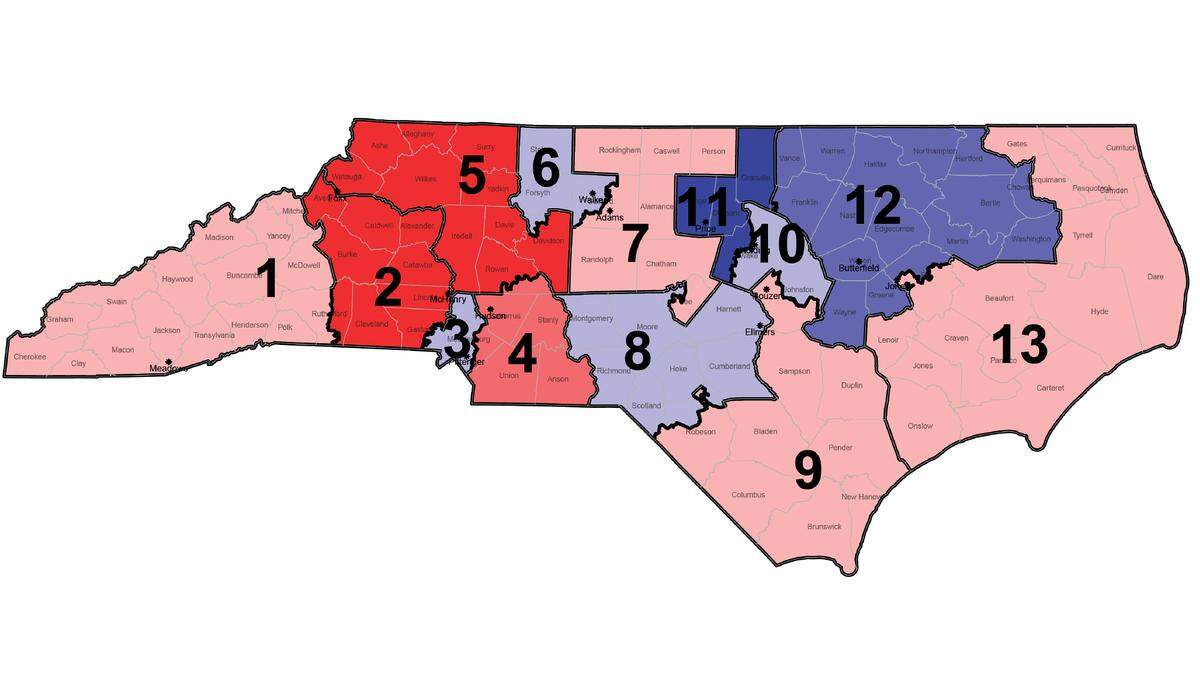 Plan 297 congressional districts.