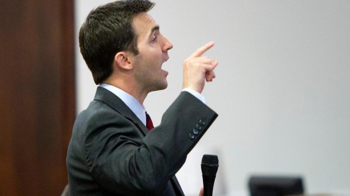 Sen. Jeff Jackson of Charlotte states his opposition to a proposed budget bill in 2014. On Jan. 10, he filed a bill that would create an independent redistricting commission.