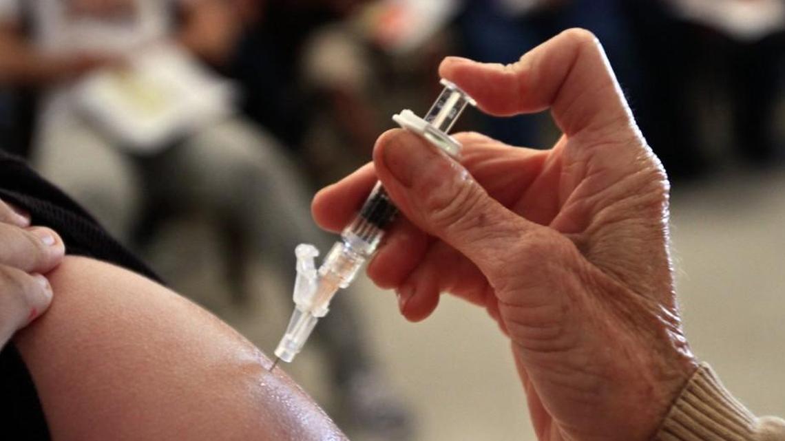 File photo of a vaccine being administered.