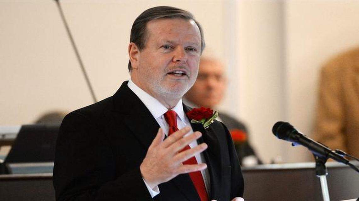 
Sen. Phil Berger (R), President Pro Tempore of the N.C. Senate speaks to the Senate during the opening of the 2015 session of the N.C. General Assembly in Raleigh, NC Wednesday, January 14, 2015.
