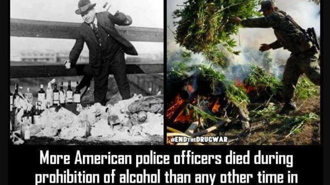 A screenshot of the image that went viral on 4/20, with numerous posts making the rounds among people who oppose the war on drugs.