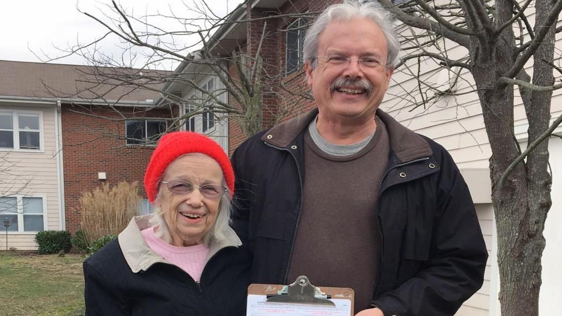 Reba Bowser and her son, Ed, were all smiles last Saturday (Feb 6) after he helped her fill out her voter registration application in Asheville. But she was turned away from the Asheville DMV office on Monday when she applied for the photo ID she'll need in order to vote in the March 15 primary.