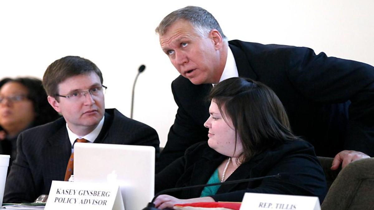 Ray Starling, left, with Thom Tillis at the N.C. legislature in 2014.