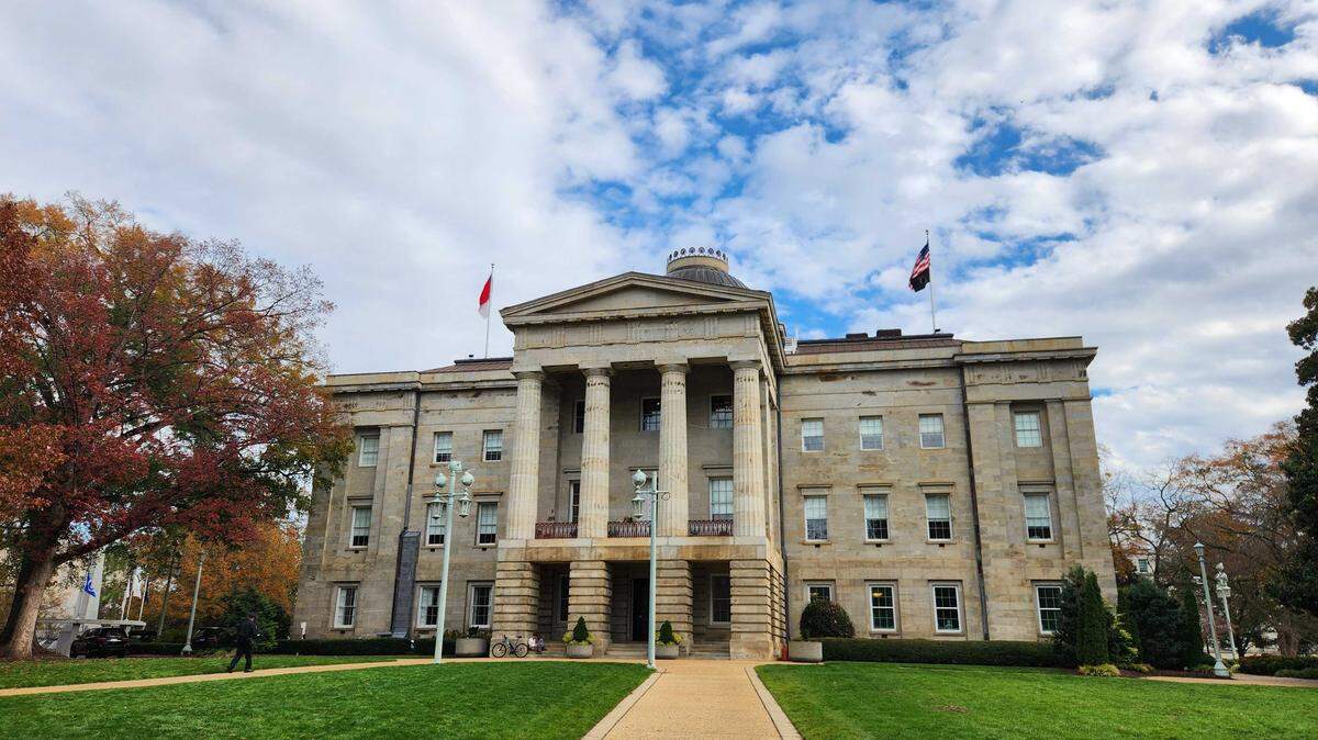 The North Carolina State Capitol in downtown Raleigh, N.C., pictured on Saturday, Nov. 22, 2025.