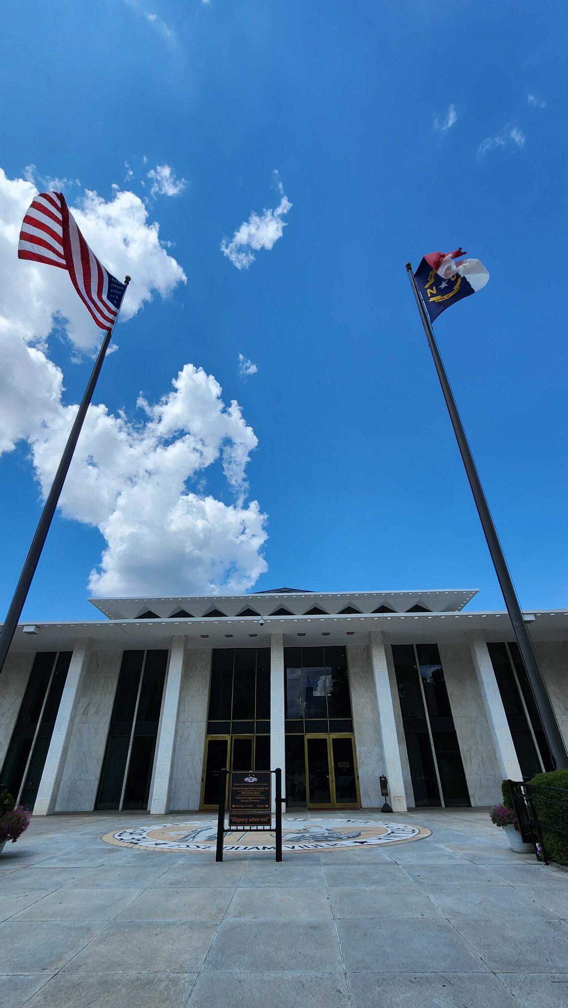 The North Carolina Legislative Building, where the General Assembly convenes, pictured in July 2025.