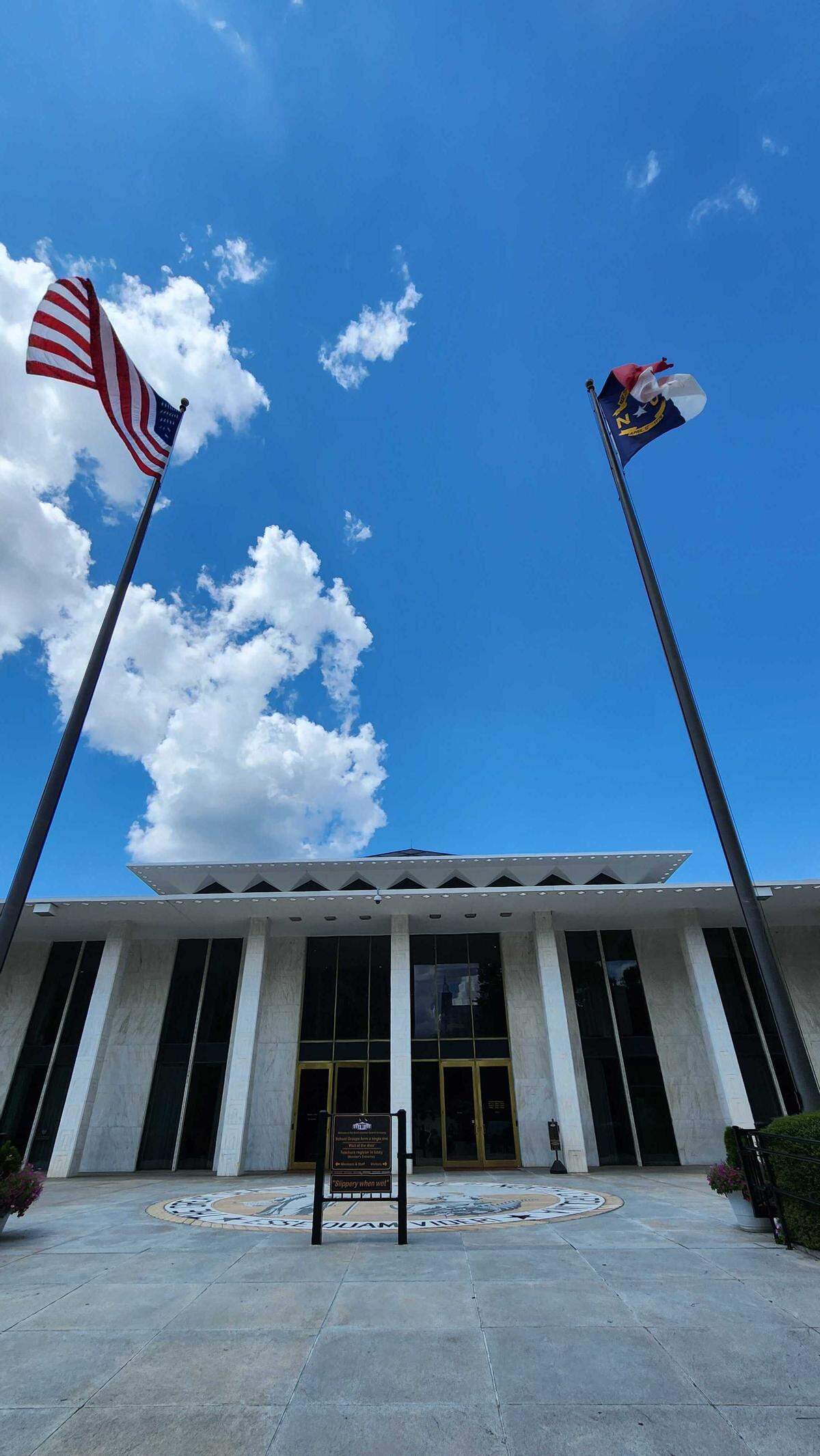 The North Carolina Legislative Building, where the General Assembly convenes, pictured in July 2025.