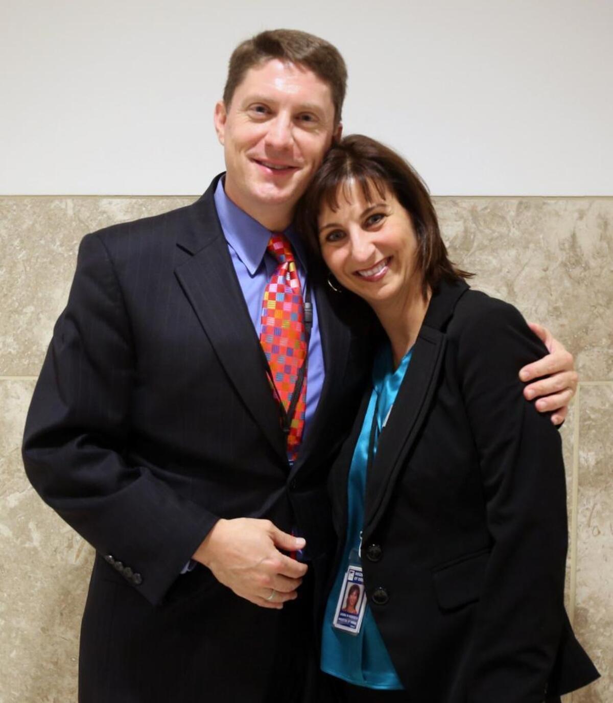 Former Wake County Register of Deeds Laura Riddick, who resigned in March 2017, and her husband Matthew Eisley at the Wake County Justice Center in October 2014 when gay marriage was legalized in North Carolina and dozens of couples were married. Riddick was charged on Tuesday, Dec. 12, 2017 with embezzling more than $900,000. Three other former employees of the office were also indicted in the case involving $2.3 million missing from the Wake County Register of Deeds office.