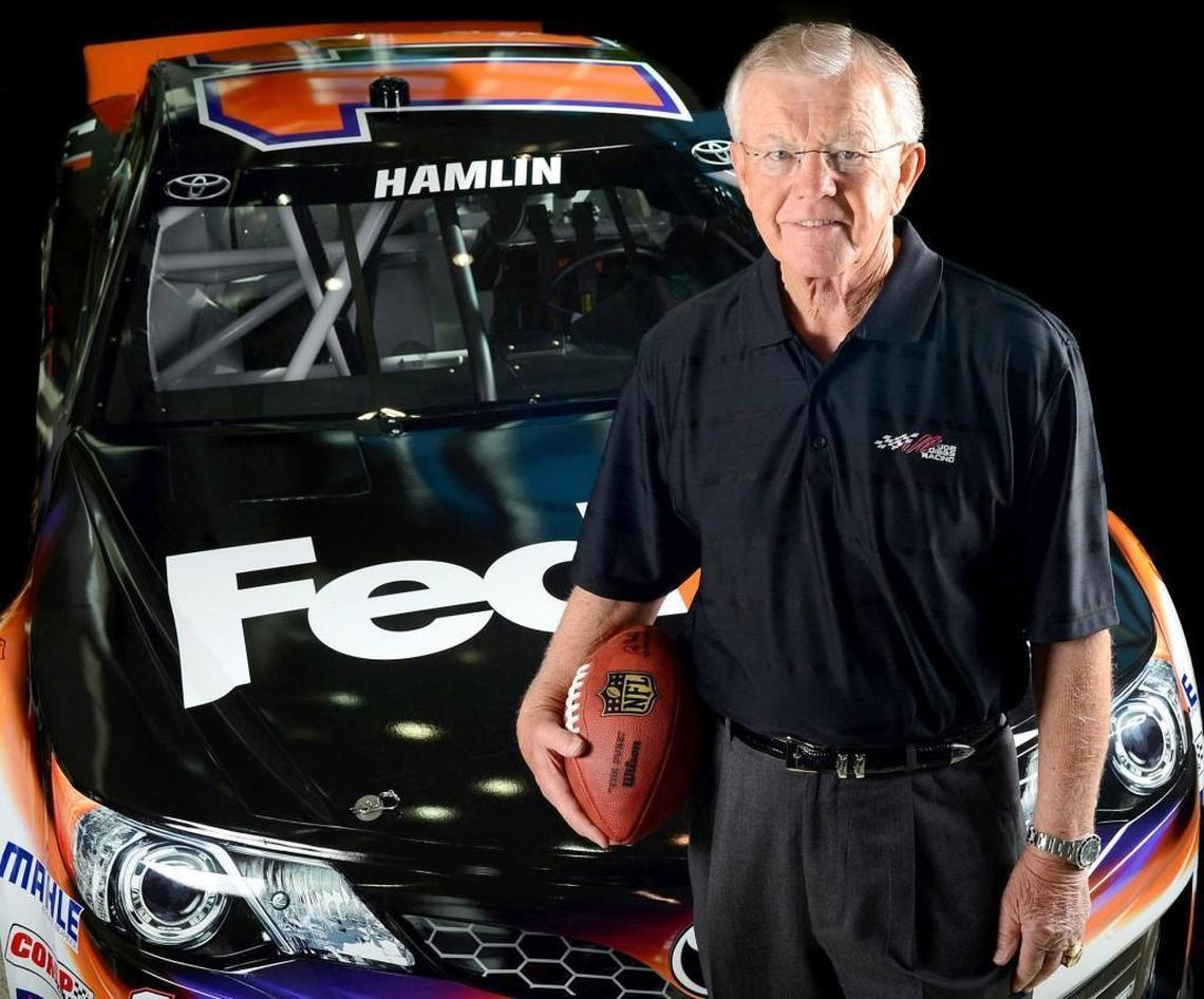 NASCAR team owner and former NFL head coach Joe Gibbs is already in the Pro Football Hall of Fame and joins NASCAR’s hall of fame Friday.
