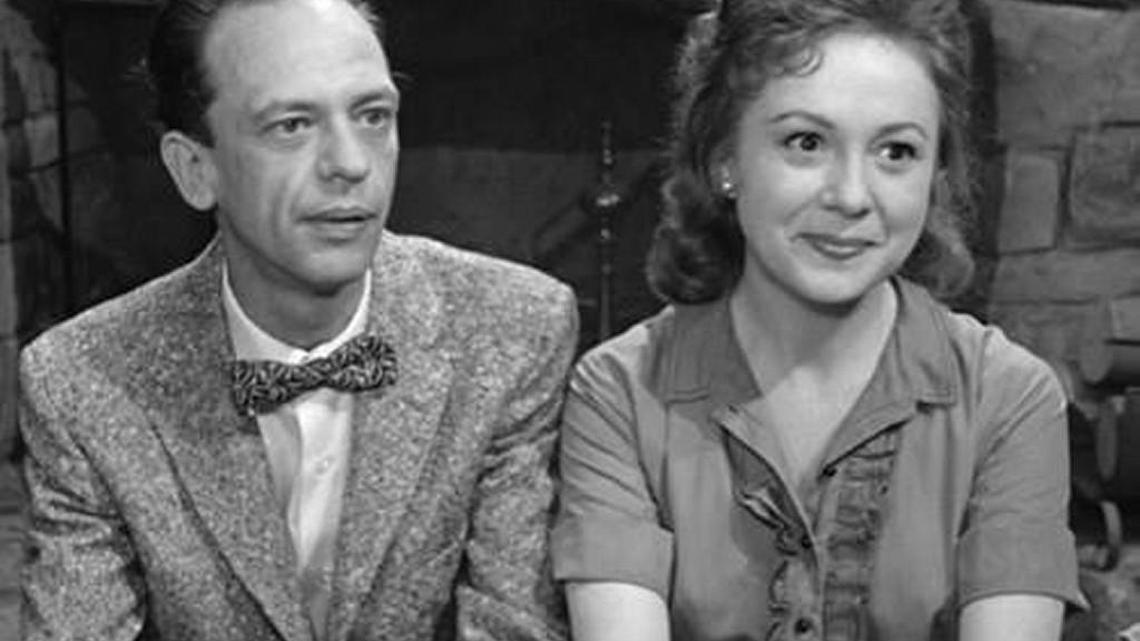
Don Knotts as Barney and Betty Lynn as Thelma Lou on an early episode of “The Andy Griffith Show.”

