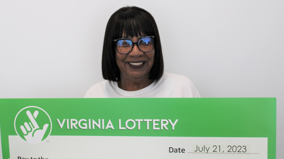Elizabeth Moss learned of a lottery win at a Virginia supermarket and discovered she was getting richer, officials said.