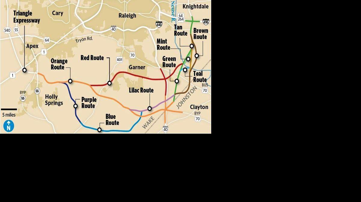 Map shows options for completing 540 Outer Loop