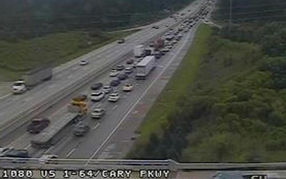 Tractor-Trailer wreck in Cary closes southbound US 1 lanes near US 64