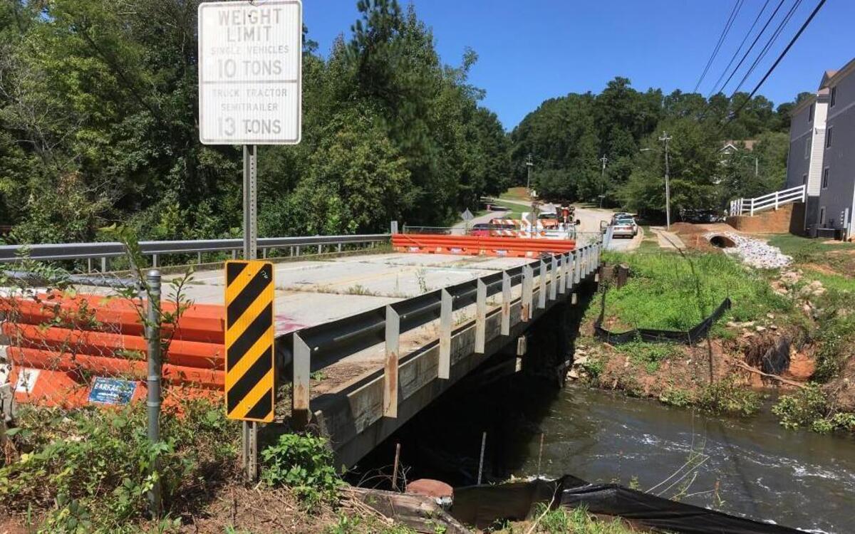 The Lake Dam Road bridge over Walnut Creek in West Raleigh has been closed since March 2014.