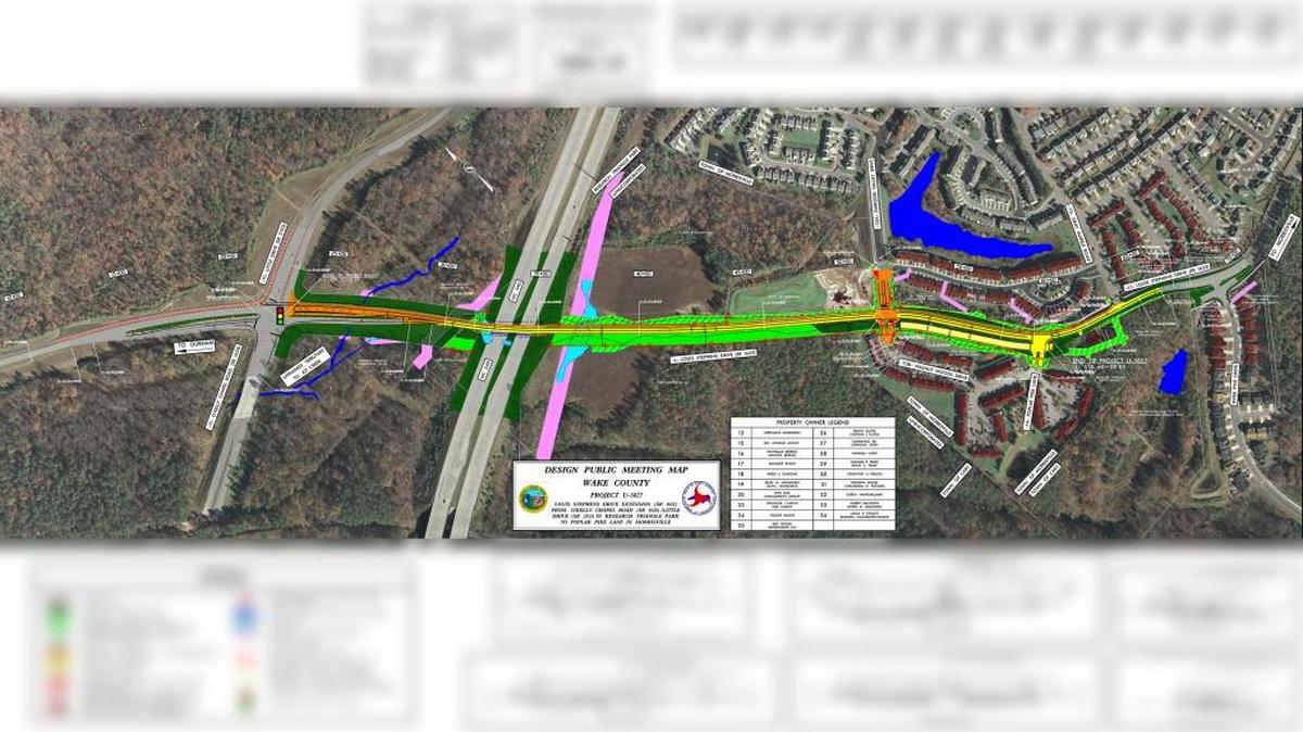 A rendering of the planned extension of Louis Stephens Road from Research Triangle Park, left, under N.C. 540 to the Breckenridge community in Morrisville. The N.C. Department of Transportation will answer questions and accept feedback on the plans at an open house in Morrisville on Dec. 7, 2017.