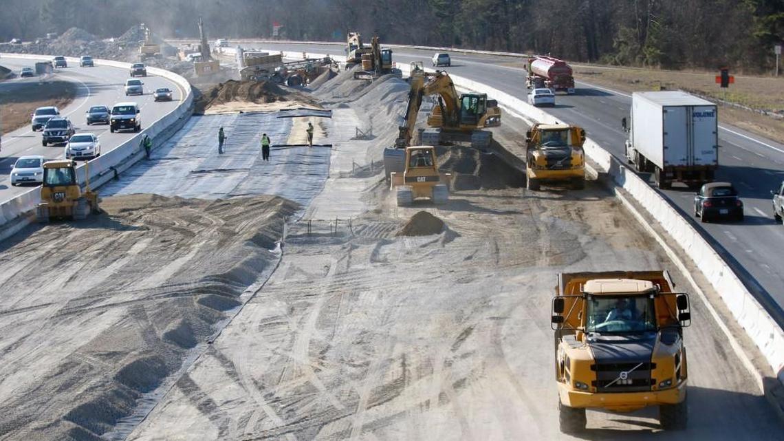 Remember this? This is what Interstate 40 looked like near the Rock Quarry Road exit in January 2016, as workers replaced crumbling pavement on an 11.5-mile section of the Beltline. The project, known as Fortify, is nearing completion.