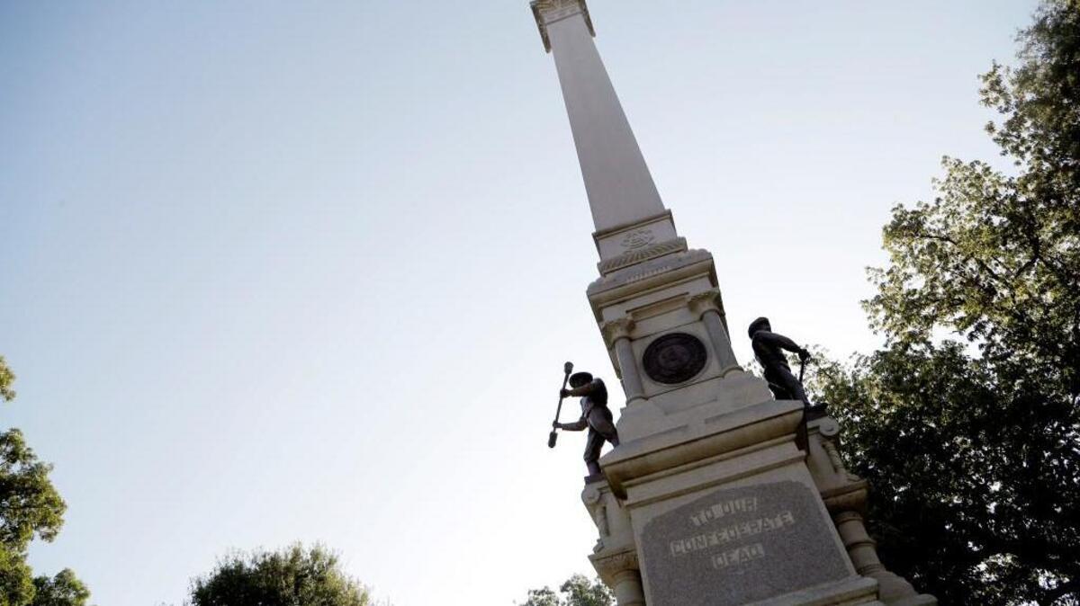 The monument to Confederate soldiers stands on the N.C. Capitol grounds in Raleigh, NC on Aug.16, 2017.