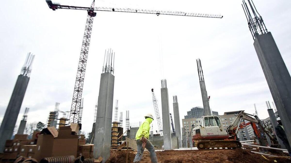 Construction continues on 113 acres at North Hills, including the Park Central High and Mid Rise Apartments, one of the six buildings under construction and that are being developed by Kane Realty Corporation on Thursday, January 28, 2016. Hearings Raleigh’s growth plan start this week.