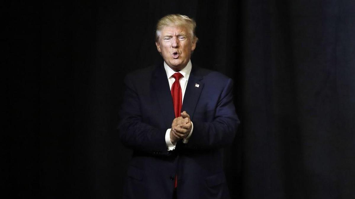 Republican nominee Donald J. Trump at a rally