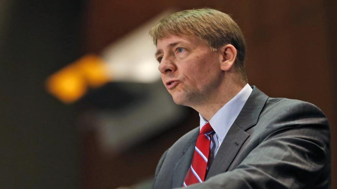 Consumer Financial Protection Bureau Director Richard Cordray speaks during a panel discussion in Richmond, Va. in 2015. The Consumer Financial Protection Bureau has proposed a massive overhaul of the multibillion dollar debt-collection industry.