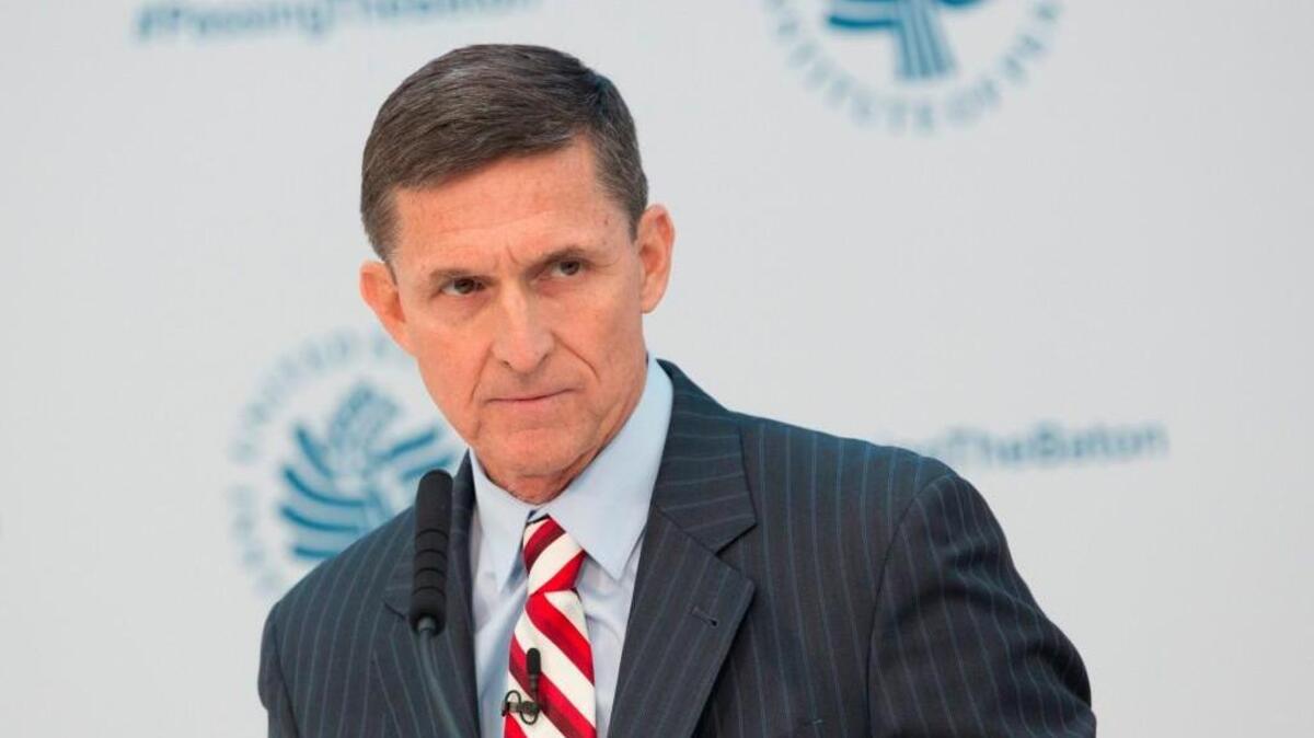 This file photo taken on January 10, 2017 shows former White House national security advisor Michael Flynn during a conference on the transition of the US Presidency from Barack Obama to Donald Trump at the US Institute Of Peace in Washington DC.