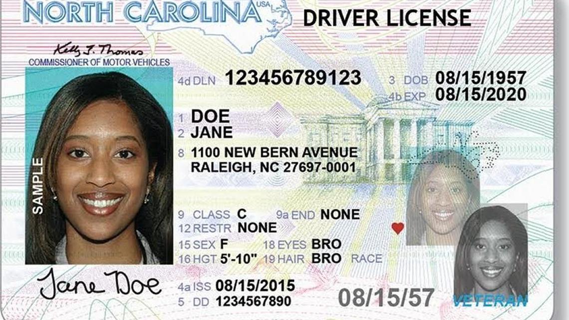 North Carolina drivers this year will begin receiving a redesigned license that features three versions of the driver’s image.