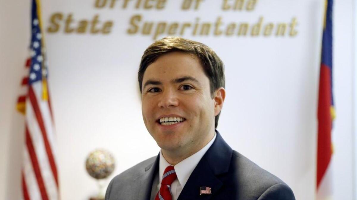 N.C. State Superintendent of Public Instruction Mark Johnson is in a court fight with the State Board of Education over his power to hire top aides.