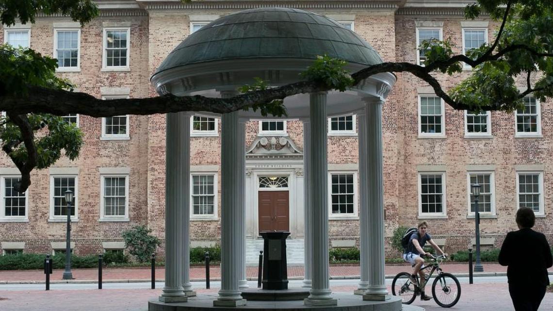 The Old Well on the University of North Carolina campus in Chapel Hill, N.C. in October.