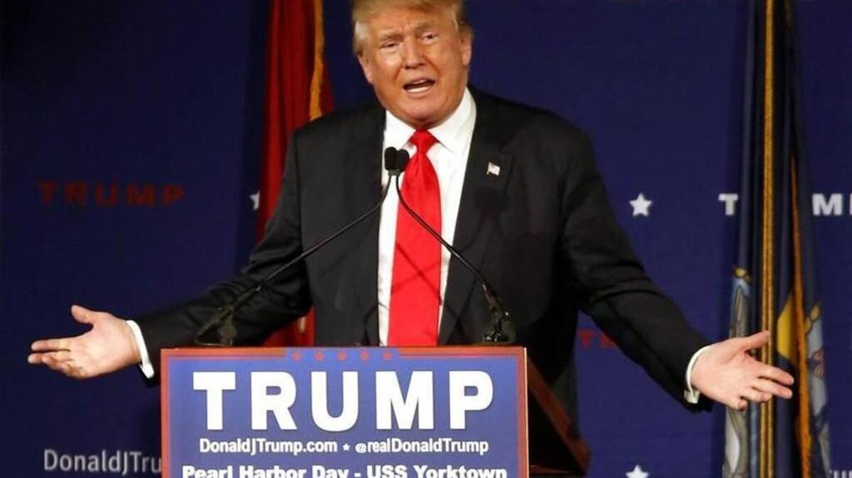 Republican presidential candidate Donald Trump