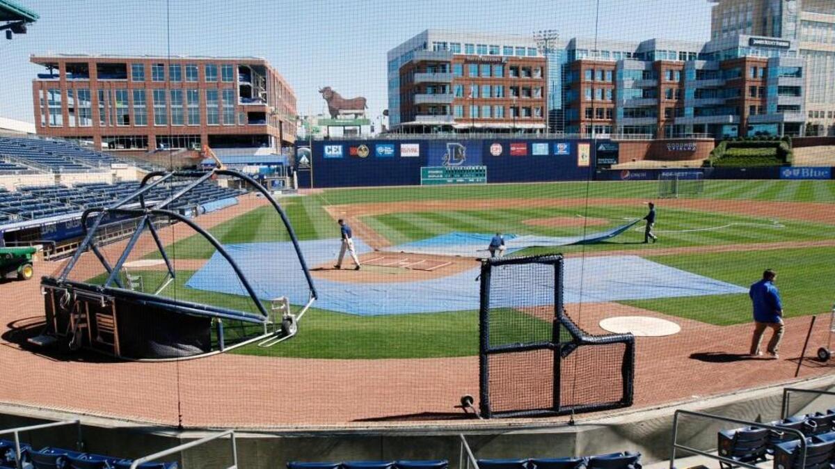 The Durham Bulls Athletic Park.
